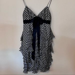 Milly Black & White Polka Dot Dress